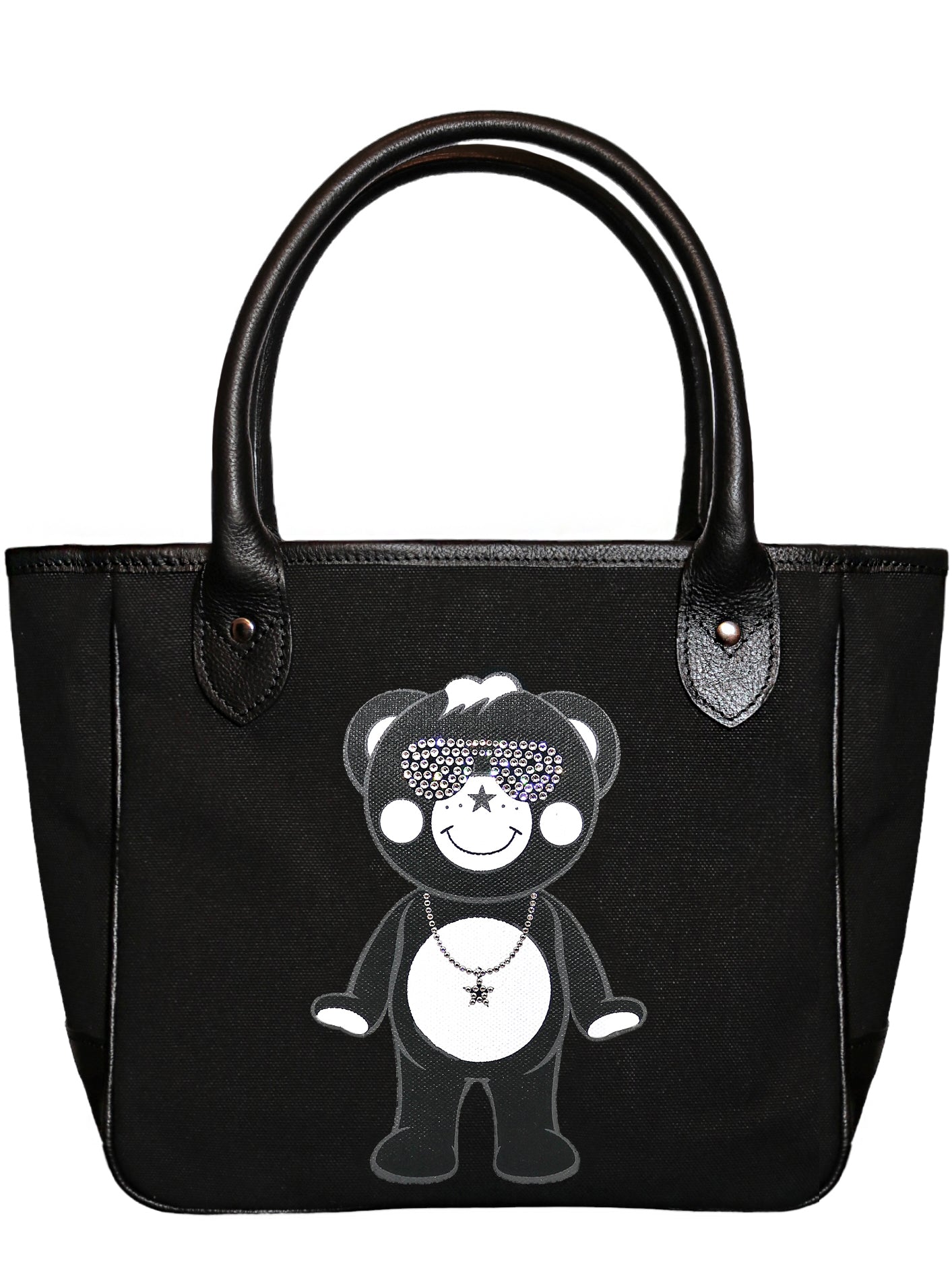 Diamonds Chappy Luxury Mini-Tote Bag w/ Leather Detail