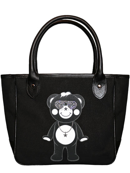 Diamonds Chappy Luxury Mini-Tote Bag w/ Leather Detail